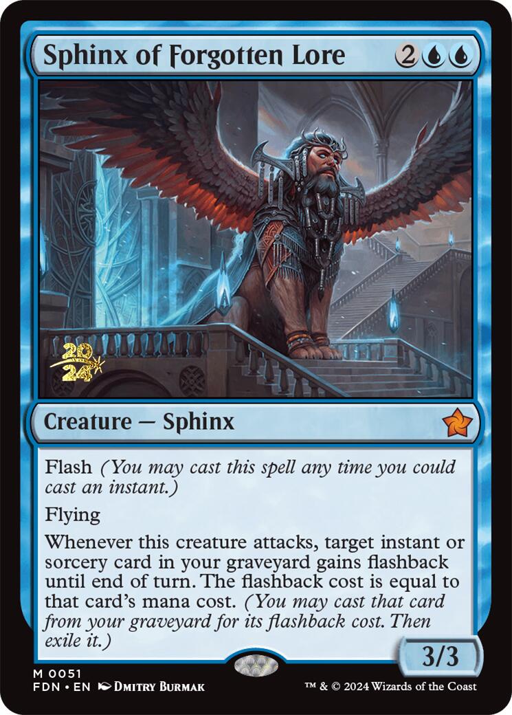 Sphinx of Forgotten Lore [Foundations Prerelease Promos] | GnG Games