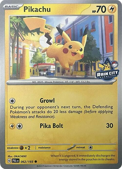 Pikachu (062/193) (Rain City Showcase) [Miscellaneous Cards] | GnG Games