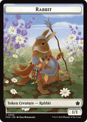 Rabbit // Soldier Double-Sided Token [Foundations Tokens] | GnG Games