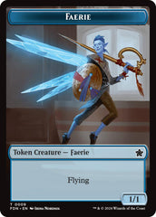 Faerie // Fish Doubled-Sided Token [Foundations Tokens] | GnG Games