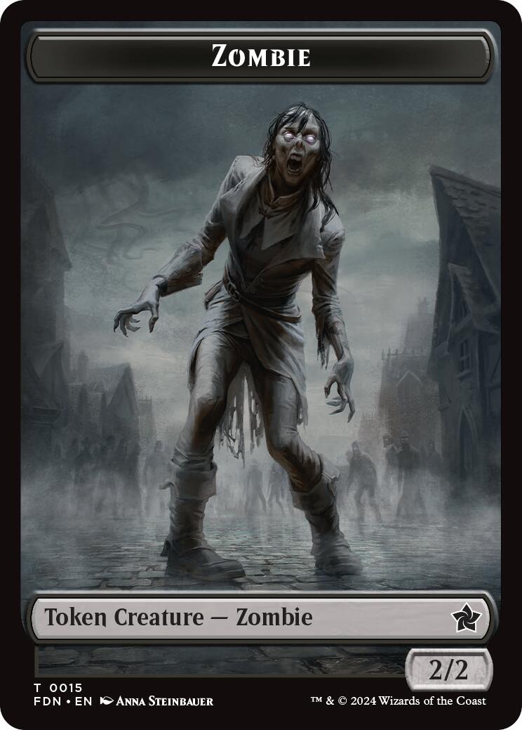 Goblin // Zombie Doubled-Sided Token [Foundations Tokens] | GnG Games