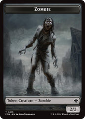 Zombie // Insect Doubled-Sided Token [Foundations Tokens] | GnG Games