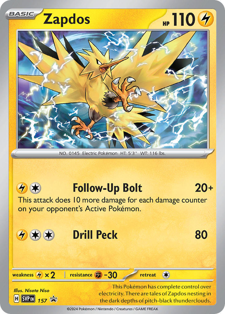 Zapdos (157) [Scarlet & Violet: Black Star Promos] | GnG Games