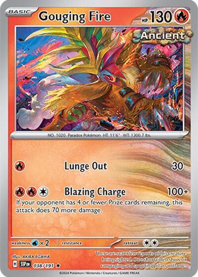 Gouging Fire (038/191) (Deck Exclusives) [Scarlet & Violet: Surging Sparks] | GnG Games