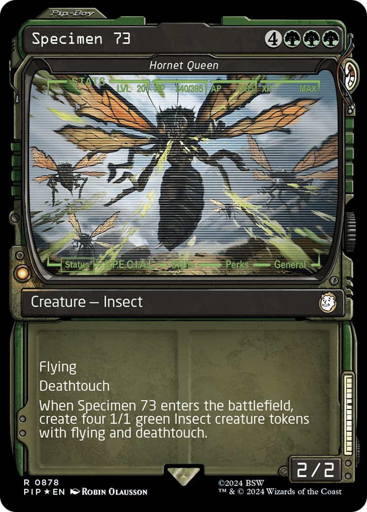 Specimen 73 - Hornet Queen (Showcase) (Surge Foil) [Fallout] | GnG Games