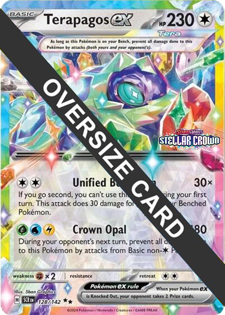 Terapagos ex (128/142) (Jumbo Card) [Scarlet & Violet: Black Star Promos] | GnG Games