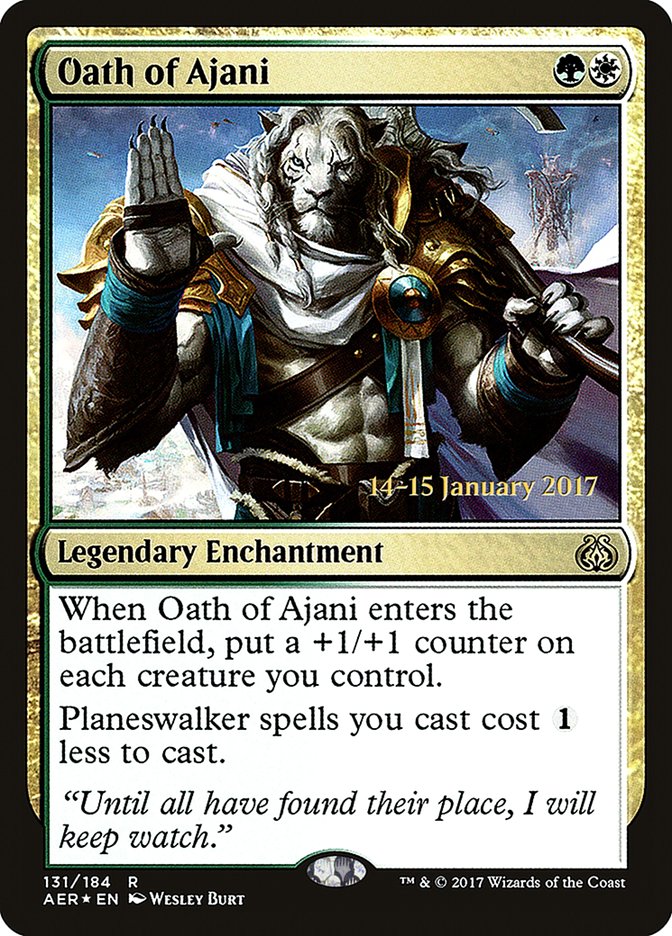 Oath of Ajani [Aether Revolt Prerelease Promos] | GnG Games