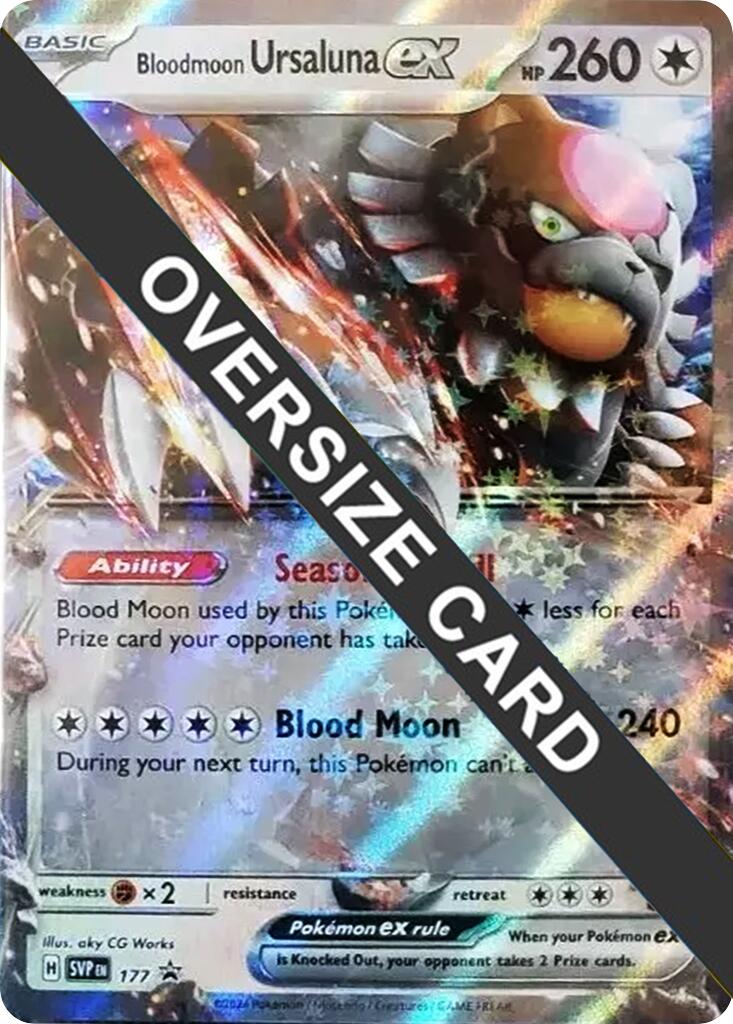 Bloodmoon Ursaluna ex (177) (Jumbo Card) [Scarlet & Violet: Black Star Promos] | GnG Games