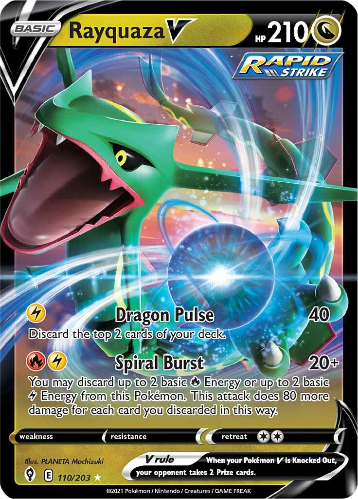 Rayquaza V (110/203) [Sword & Shield: Evolving Skies] | GnG Games