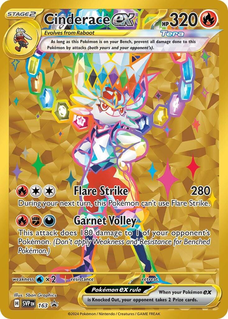 Cinderace ex (163) [Scarlet & Violet: Black Star Promos] | GnG Games