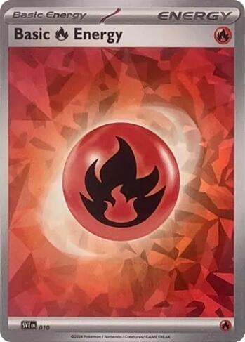 Basic Fire Energy (010) (Cracked Ice Holo) [Scarlet & Violet: Stellar Crown] | GnG Games