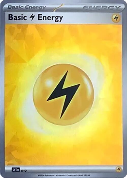 Basic Lightning Energy (012) (Cracked Ice Holo) [Scarlet & Violet: Stellar Crown] | GnG Games