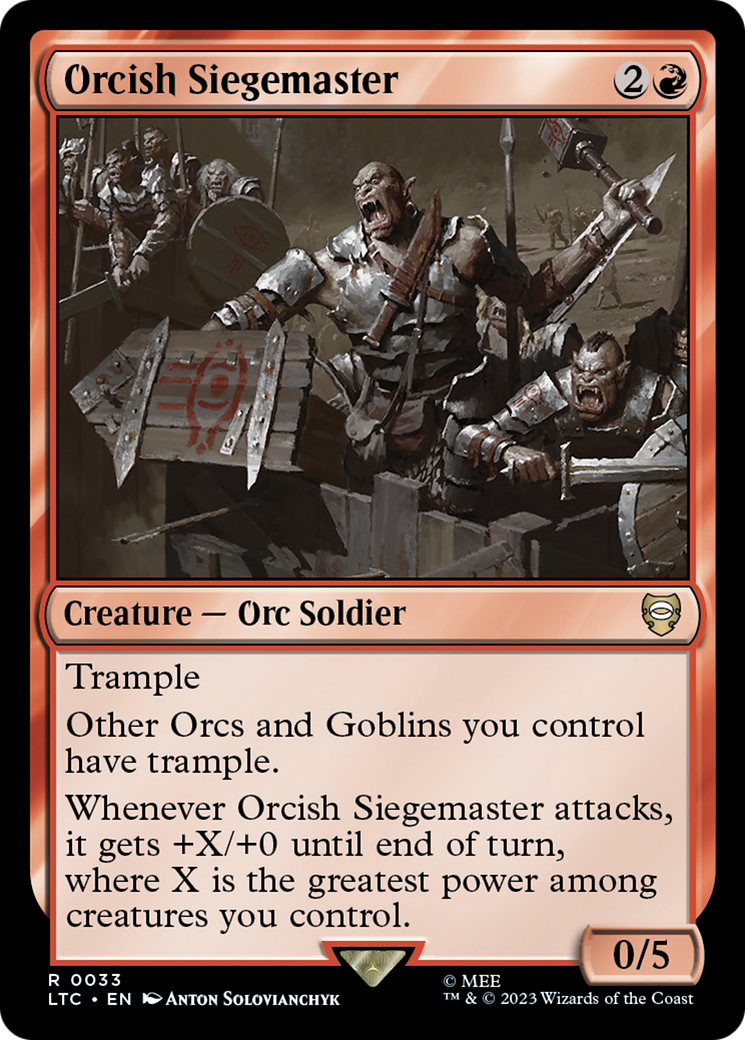 Orcish Siegemaster [The Lord of the Rings: Tales of Middle-Earth Commander] | GnG Games