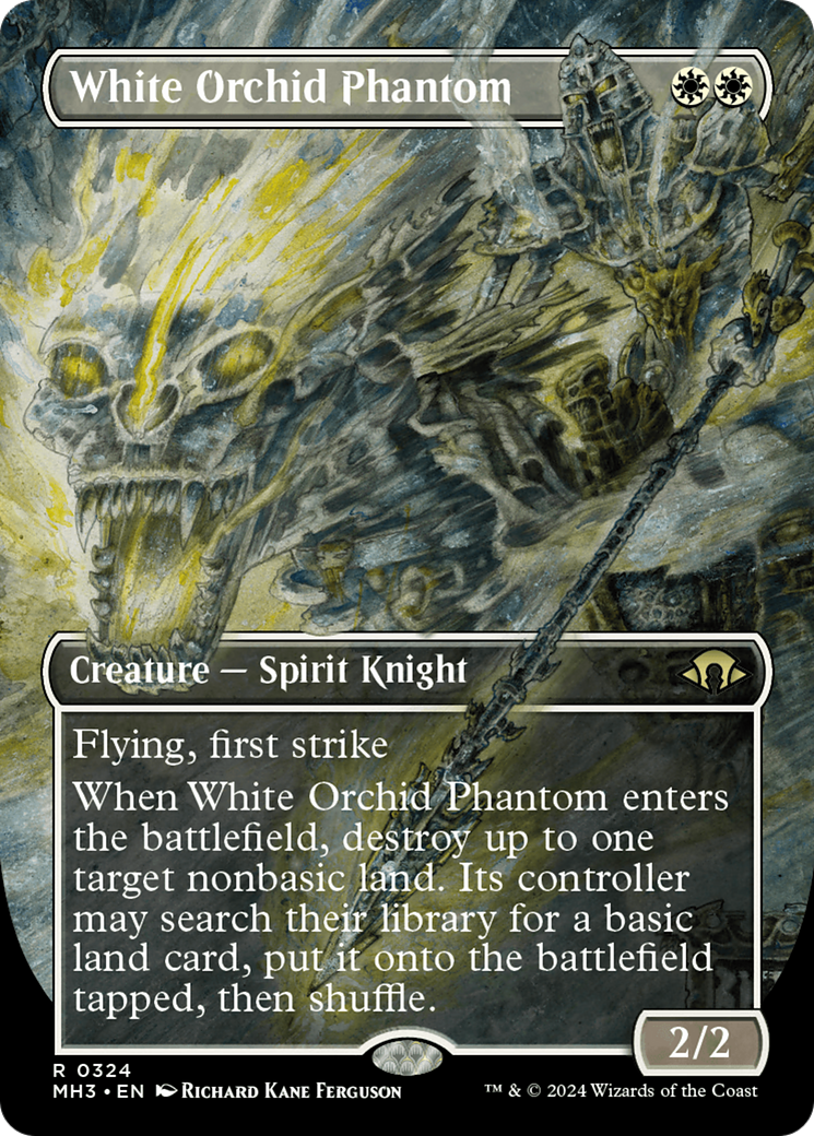 White Orchid Phantom (Borderless) [Modern Horizons 3] | GnG Games