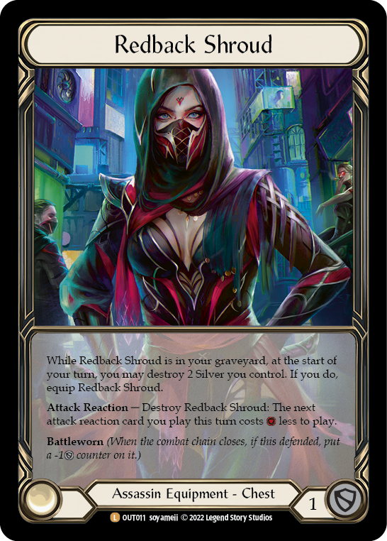 Redback Shroud (Extended Art Cold Foil) [OUT011] (Outsiders)  Cold Foil | GnG Games