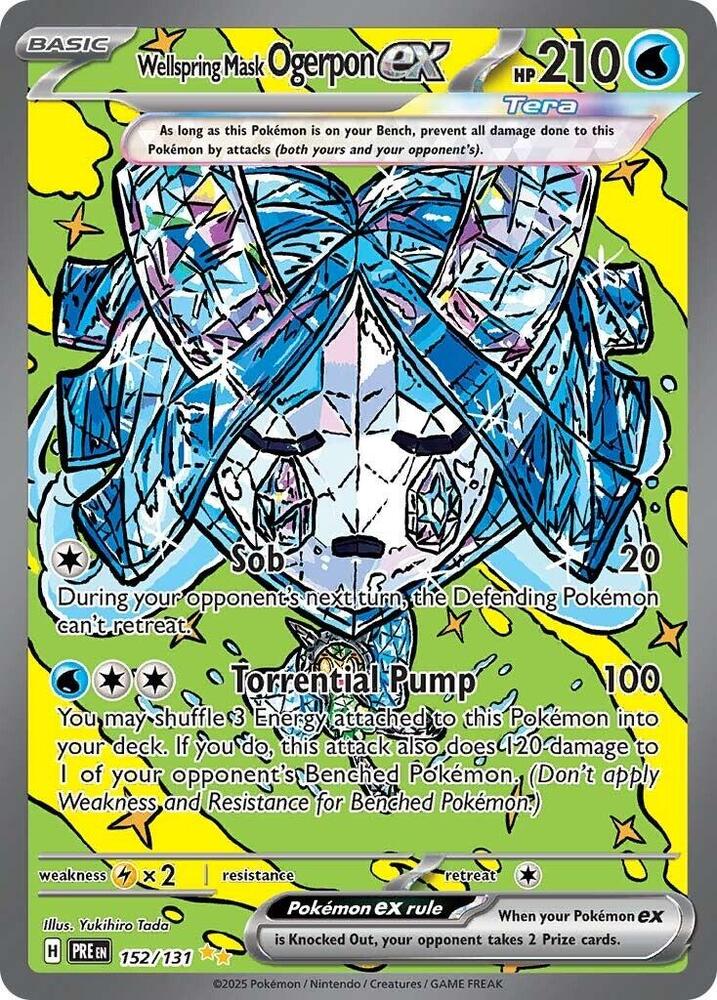 Wellspring Mask Ogerpon ex (152/131) [Scarlet & Violet: Prismatic Evolutions] | GnG Games