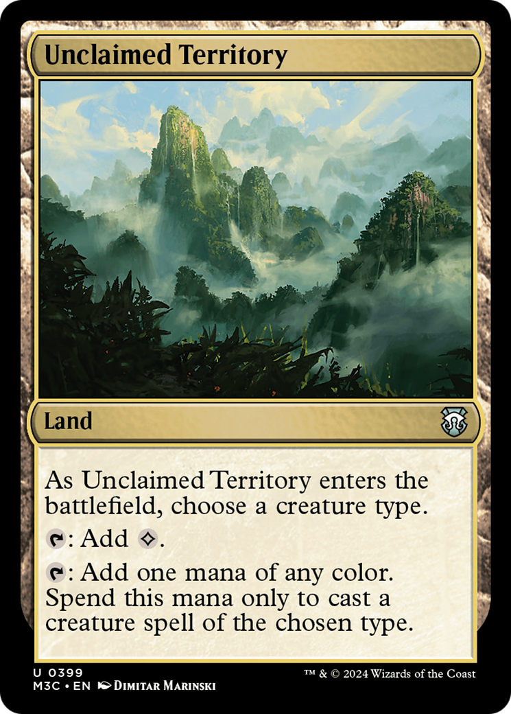 Unclaimed Territory (Ripple Foil) [Modern Horizons 3 Commander] | GnG Games