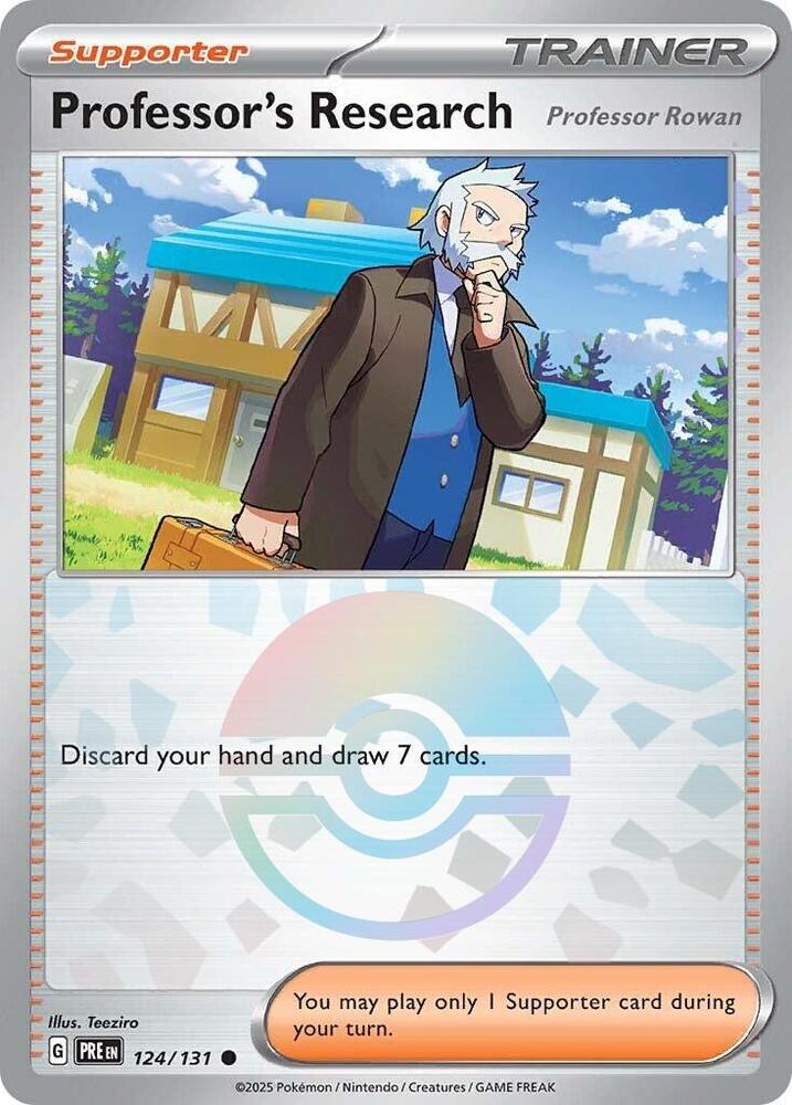 Professor's Research (124/131) [Professor Rowan] (Poke Ball Pattern) [Scarlet & Violet: Prismatic Evolutions] | GnG Games