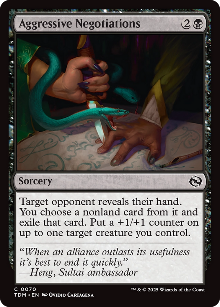 Aggressive Negotiations [Tarkir: Dragonstorm] | GnG Games
