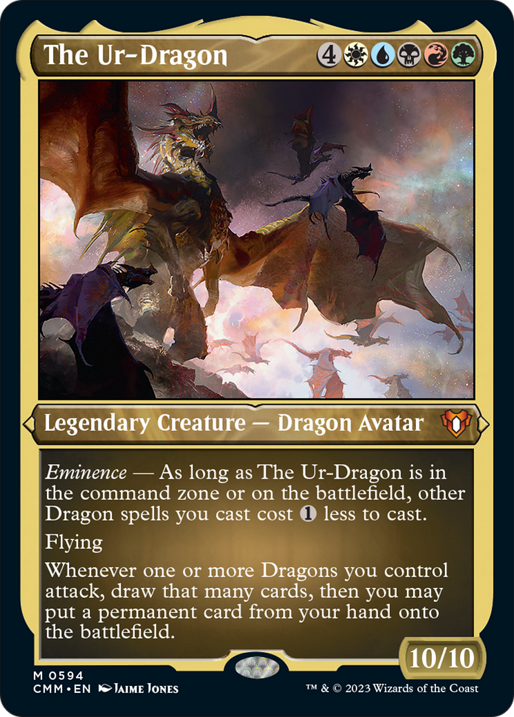 The Ur-Dragon (Foil Etched) [Commander Masters] | GnG Games