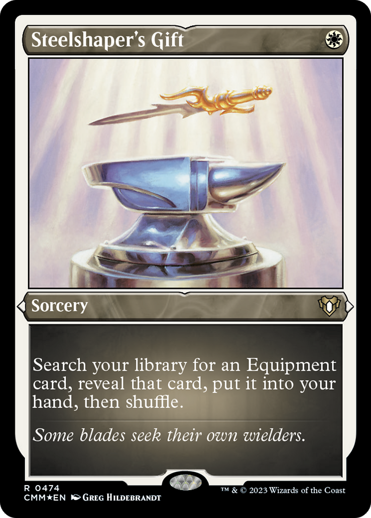 Steelshaper's Gift (Foil Etched) [Commander Masters] | GnG Games