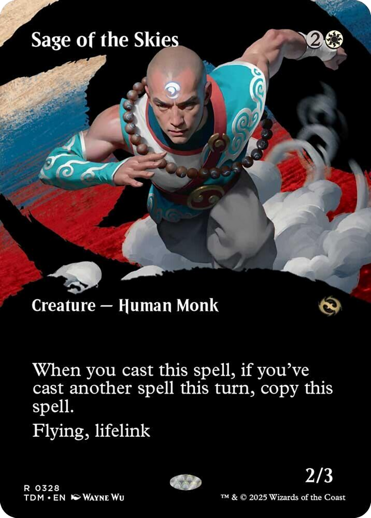 Sage of the Skies (Borderless) [Tarkir: Dragonstorm] | GnG Games