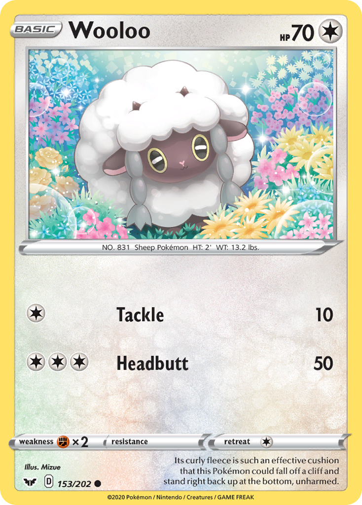 Wooloo (153/202) [Sword & Shield: Base Set] | GnG Games