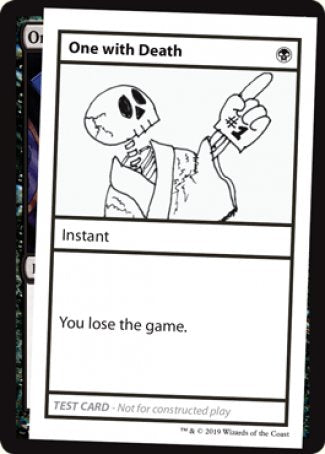 One with Death (2021 Edition) [Mystery Booster Playtest Cards] | GnG Games