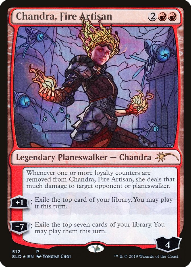 Chandra, Fire Artisan (Stained Glass) [Secret Lair Drop Promos] | GnG Games