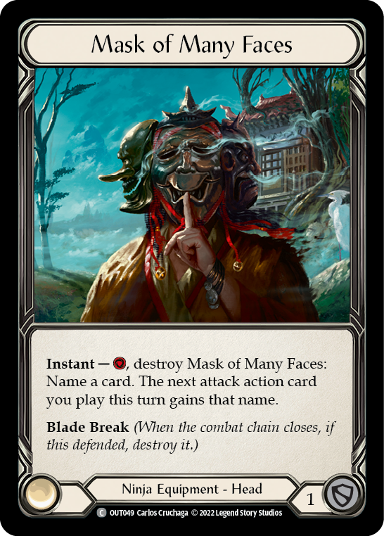 Mask of Many Faces [OUT049] (Outsiders)  Rainbow Foil | GnG Games