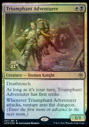 Triumphant Adventurer [Dungeons & Dragons: Adventures in the Forgotten Realms Prerelease Promos] | GnG Games