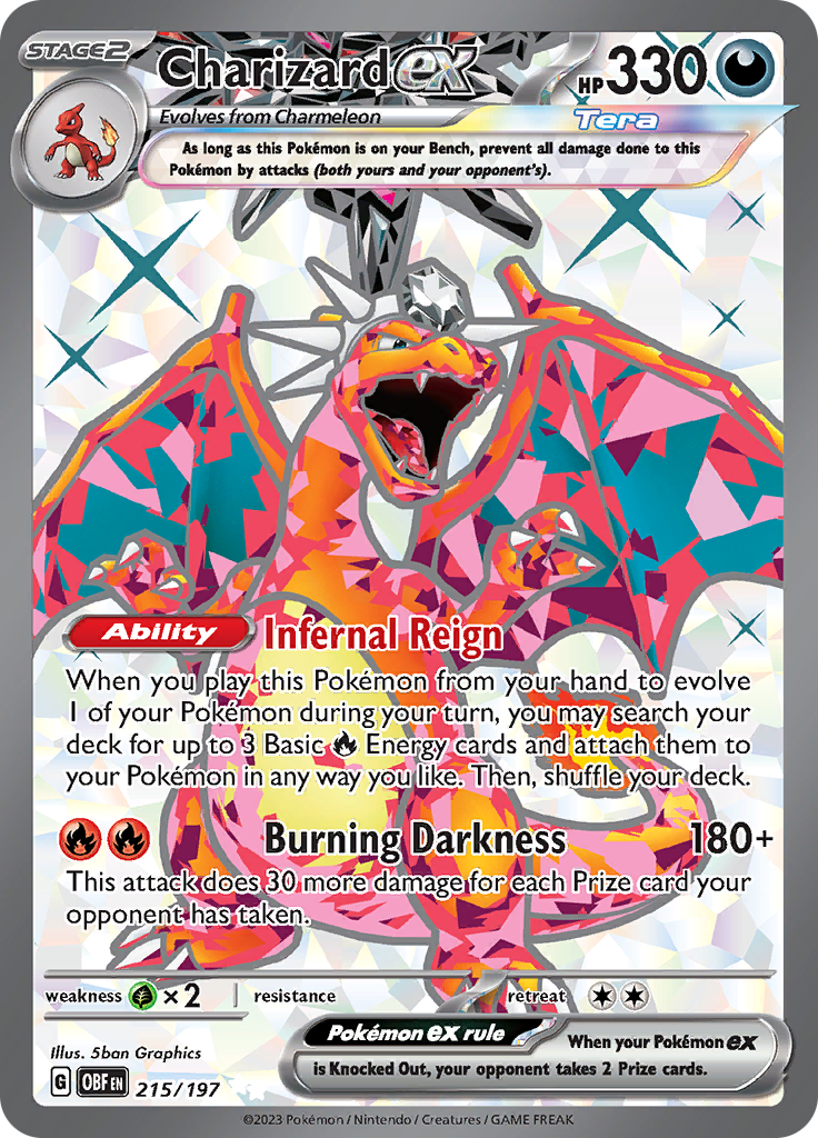 Charizard ex (215/197) [Scarlet & Violet: Obsidian Flames] | GnG Games