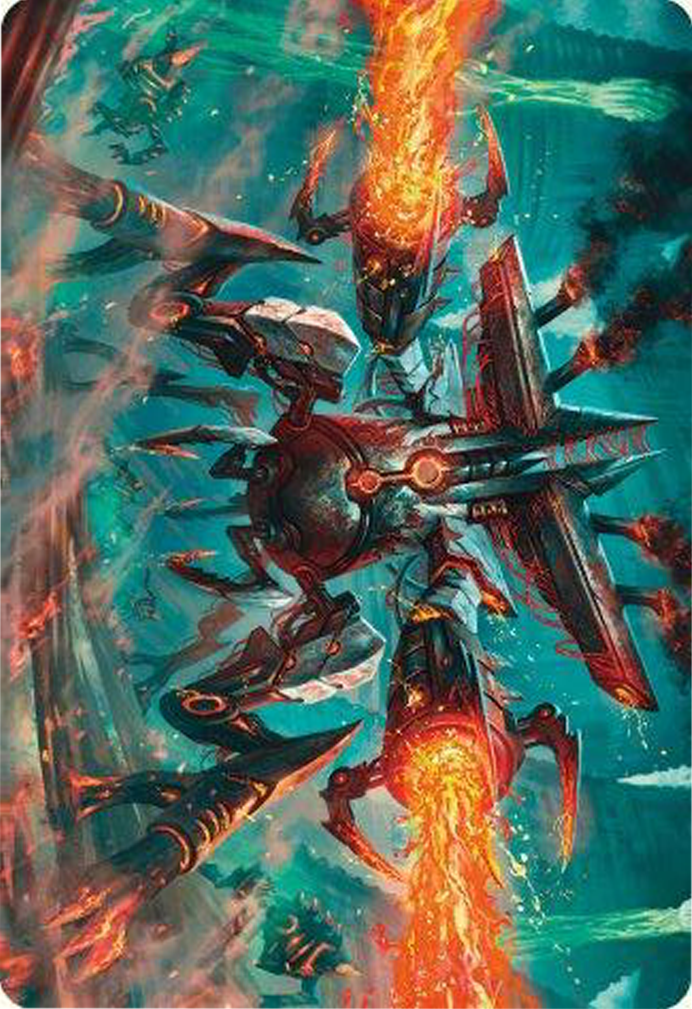 Exterminator Magmarch Art Card [Modern Horizons 3 Art Series] | GnG Games