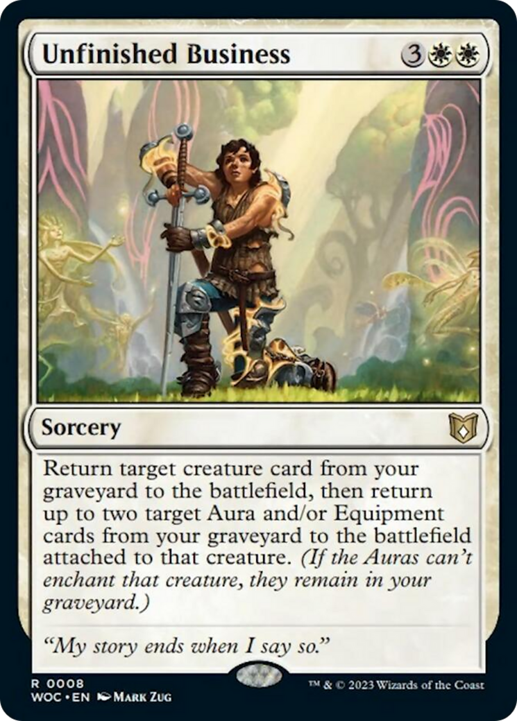 Unfinished Business [Wilds of Eldraine Commander] | GnG Games