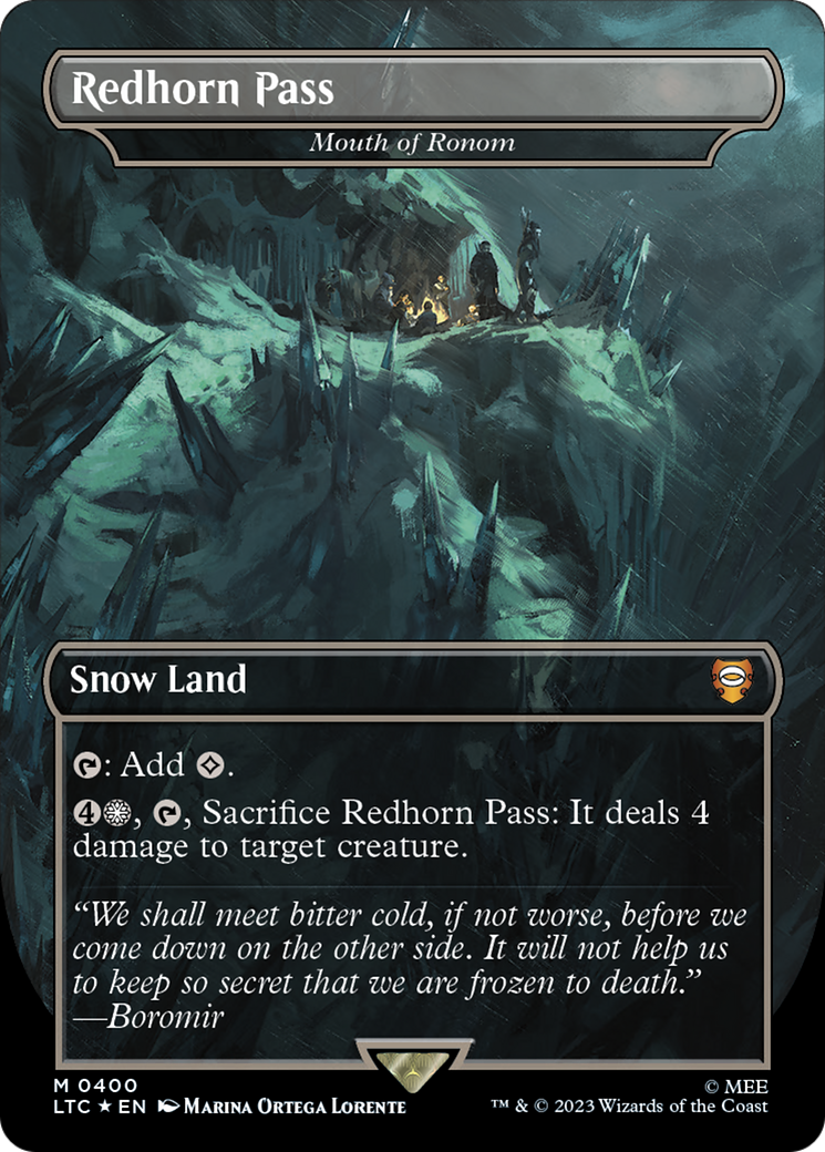 Redhorn Pass - Mouth of Ronom (Surge Foil Realms and Relics) [The Lord of the Rings: Tales of Middle-Earth Commander] | GnG Games