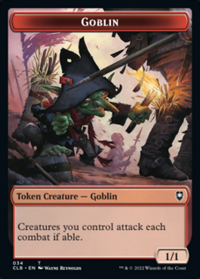 Pirate // Goblin Double-Sided Token [Commander Legends: Battle for Baldur's Gate Tokens] | GnG Games