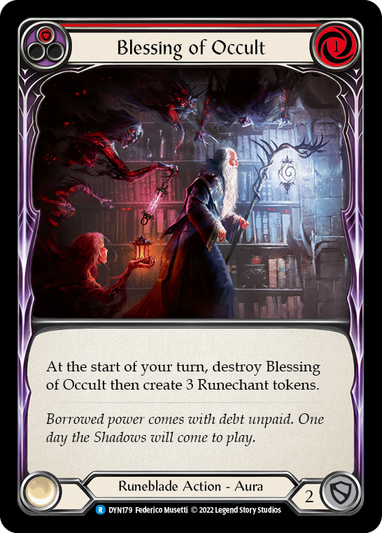 Blessing of Occult (Red) [DYN179] (Dynasty)  Rainbow Foil | GnG Games