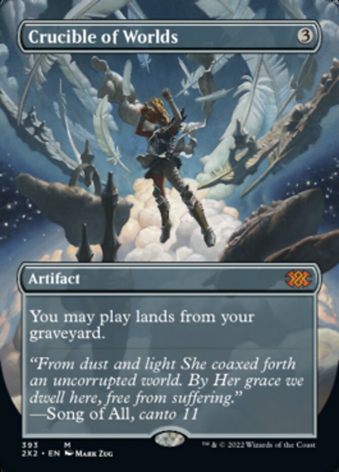 Crucible of Worlds (Borderless Alternate Art) [Double Masters 2022] | GnG Games