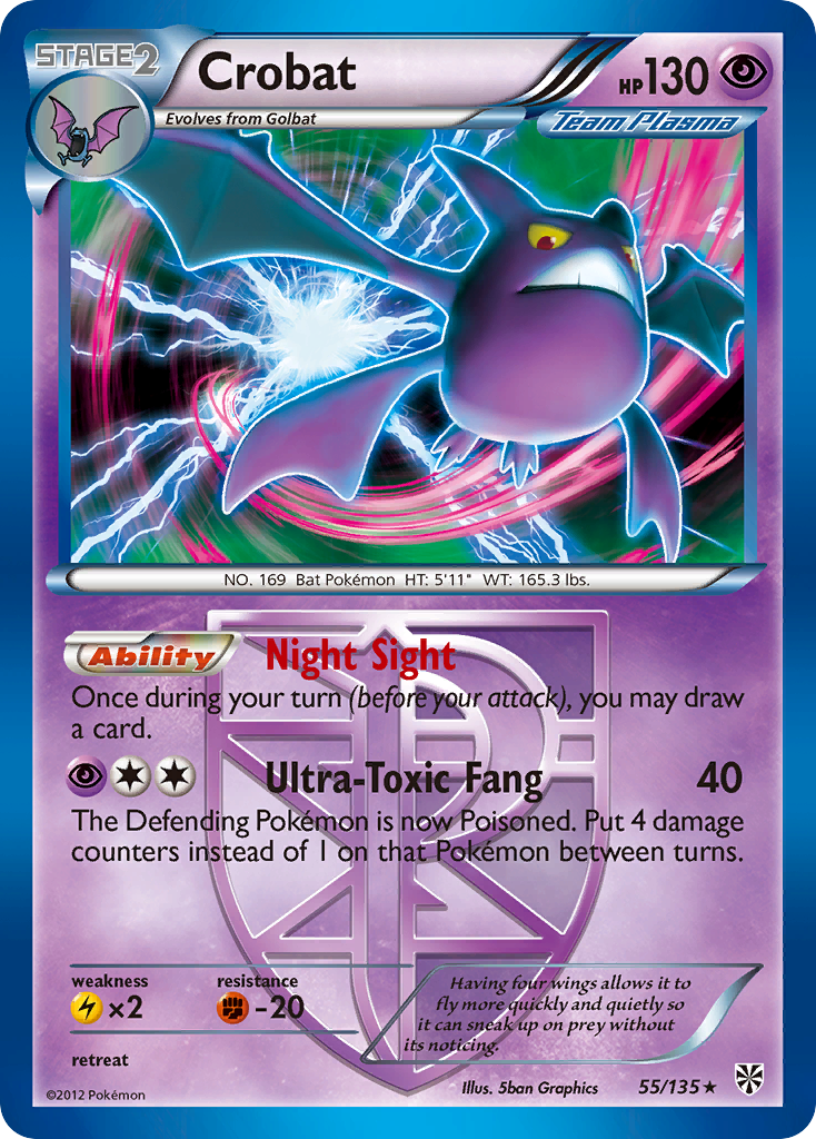Crobat (55/135) [Black & White: Plasma Storm] | GnG Games