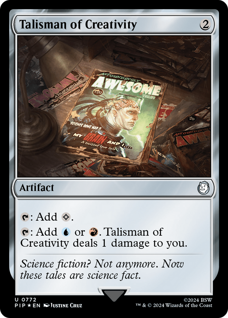 Talisman of Creativity (Surge Foil) [Fallout] | GnG Games