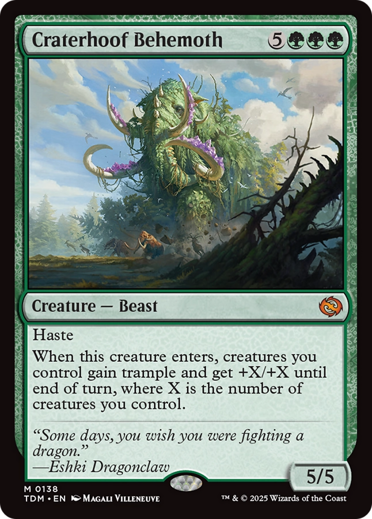 Craterhoof Behemoth [Tarkir: Dragonstorm] | GnG Games