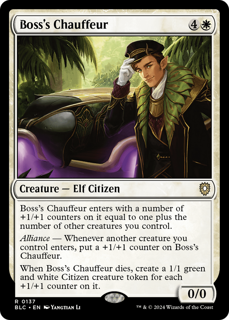 Boss's Chauffeur [Bloomburrow Commander] | GnG Games