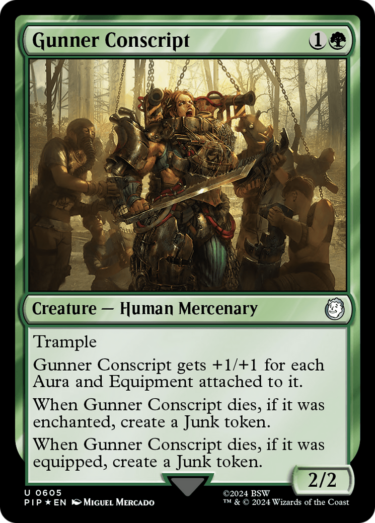 Gunner Conscript (Surge Foil) [Fallout] | GnG Games