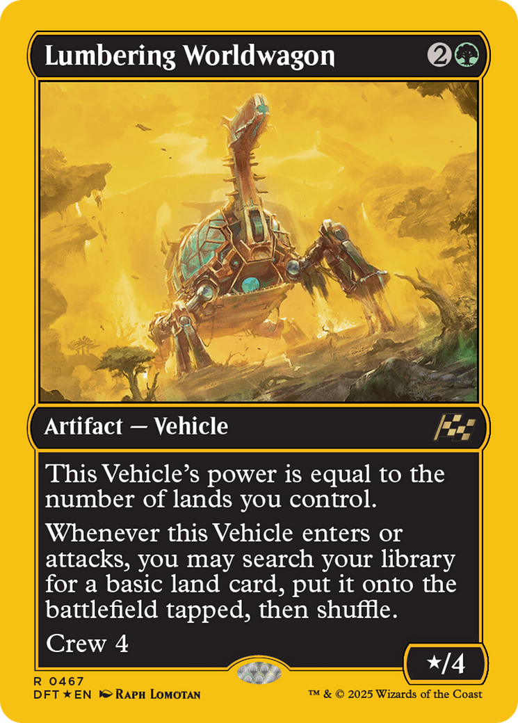 Lumbering Worldwagon (First-Place Foil) [Aetherdrift] | GnG Games