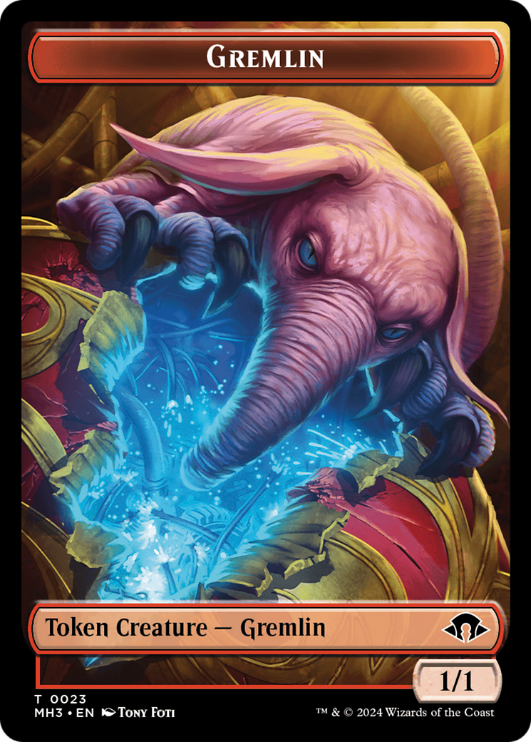 Gremlin (Ripple Foil) // Copy Double-Sided Token [Modern Horizons 3 Tokens] | GnG Games