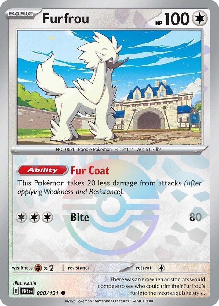 Furfrou (088/131) (Poke Ball Pattern) [Scarlet & Violet: Prismatic Evolutions] | GnG Games