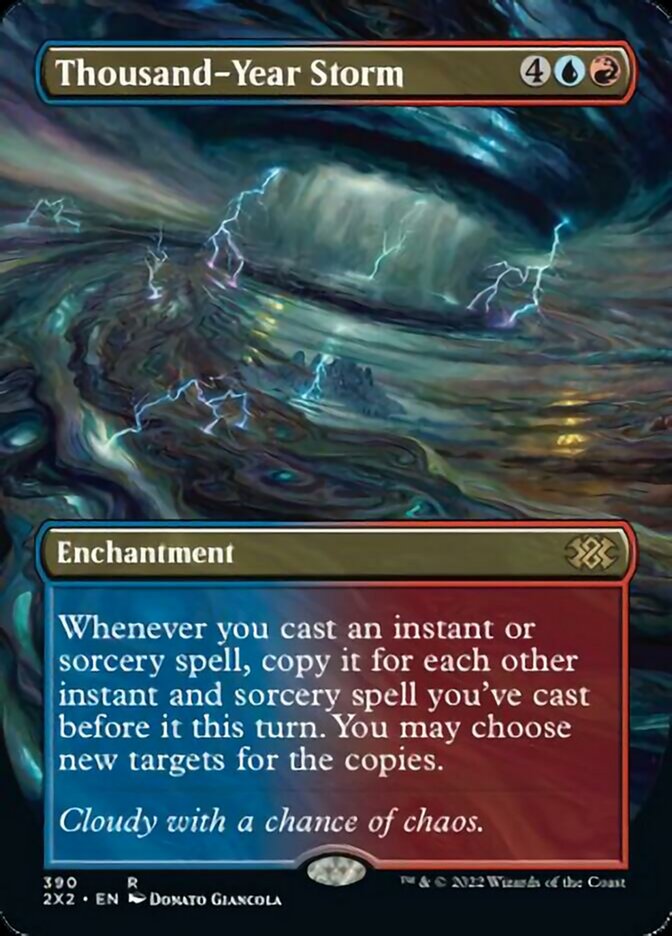 Thousand-Year Storm (Borderless Alternate Art) [Double Masters 2022] | GnG Games