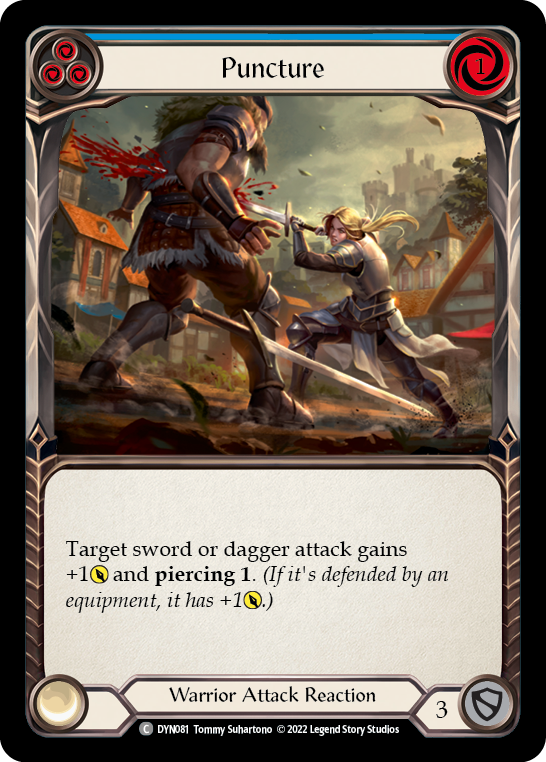 Puncture (Blue) [DYN081] (Dynasty)  Rainbow Foil | GnG Games