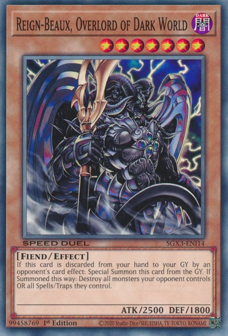 Reign-Beaux, Overlord of Dark World [SGX3-ENI14] Common | GnG Games