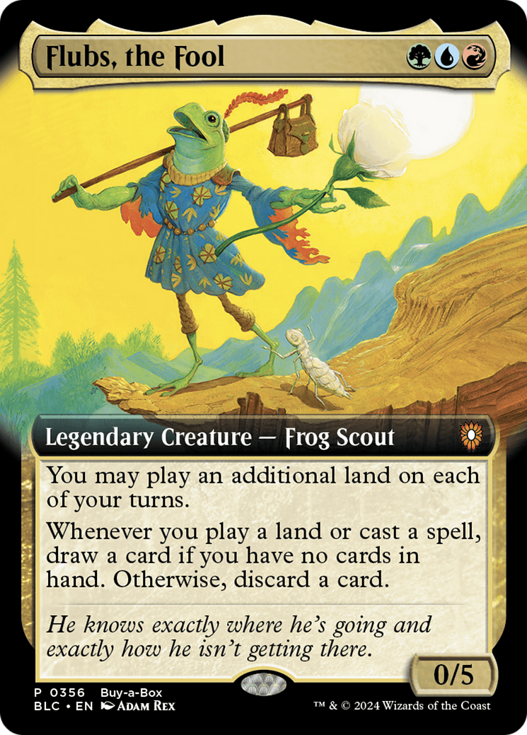 Flubs, the Fool (Buy-A-Box) (Extended Art) [Bloomburrow Promos] | GnG Games